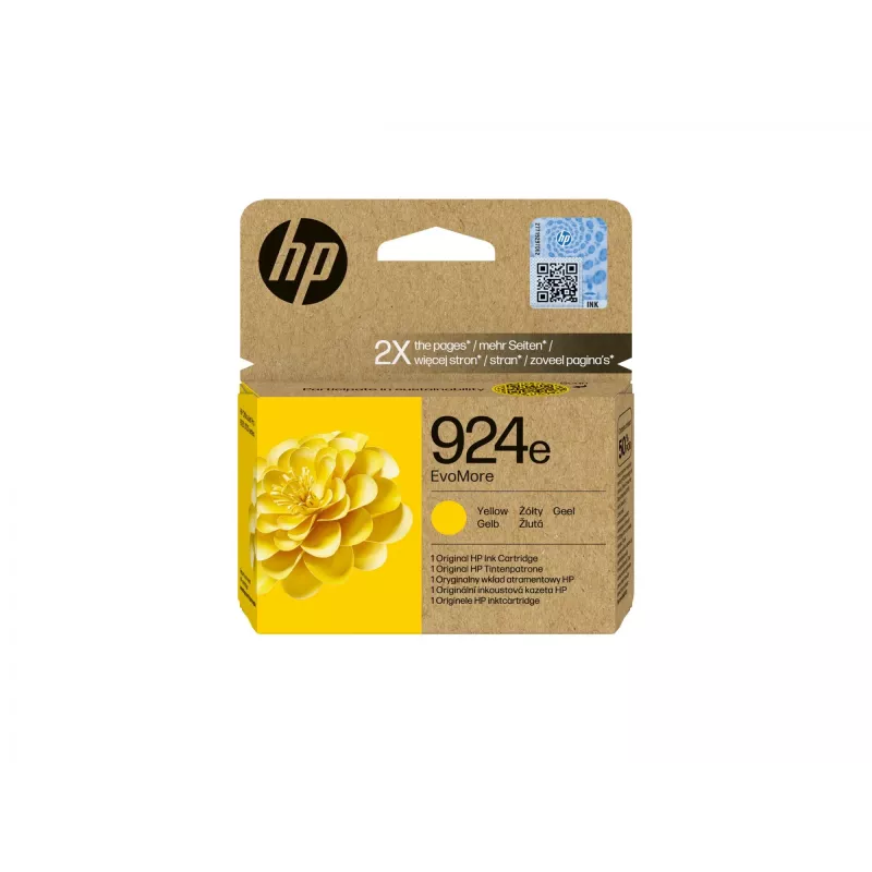 HP 924e EvoMore Geltona Originali rašalo kasetė
