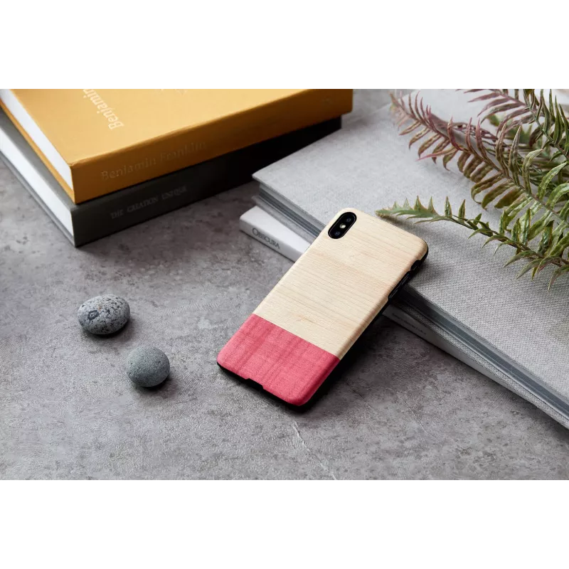 man and wood išmaniojo telefono dėklas, skirtas iPhone XS Max — baltas „miss match“