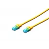 Patch Cord Digitus CAT 5e U/UTP DK-1512-050/Y 5 m geltonas