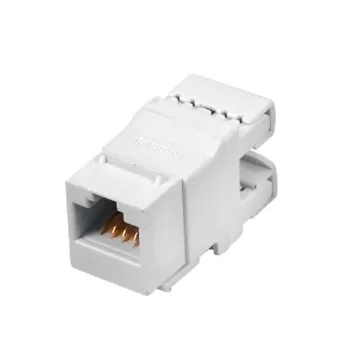 Q-LANTEC MKN-U6-1 vielos jungtis RJ45 UTP 6 kategorija neekranuota balta