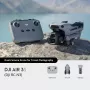 Kvadrokopteris DJI Air 3s RC-N3 — 50 MP kamera, 4K 3840×2160, 4 rotoriai, maks. 27 m/s, 32 000 m nuotolis, 4276 mAh baterija, pilkas