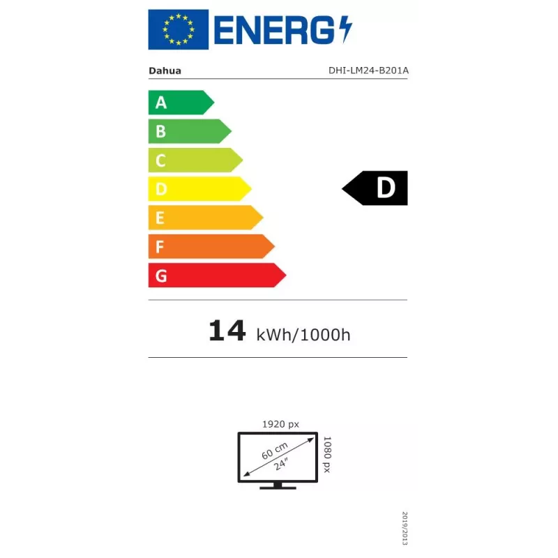Dahua Technology LM24-B201A kompiuterio monitorius 60,5 cm (23,8 col.) 1920 x 1080 pikselių Full HD LED juodas