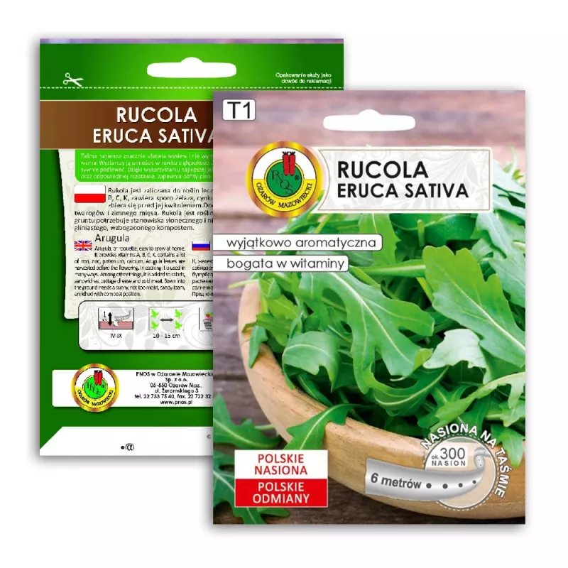 Sėklos juostoje — Apte Rukola (Eruca sativa) 6 m, skirtos auginimui namuose ir sode