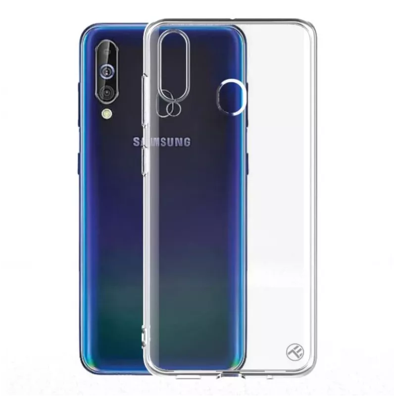 Apsauginis silikoninis dėklas Tellur, skirtas Samsung Galaxy A60, permatomas