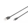 Assmann USB 2.0 jungiamasis laidas. A tipo - mikro B, kištukas-kištukas. 1,0 m. USB 2.0 atitinkantis. UL. juodas (AK-300110-010-S)