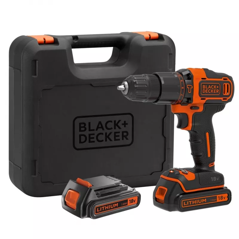 Juoda & Decker BDCHD18KB-QW grąžtas, beraktis, juodas, oranžinis