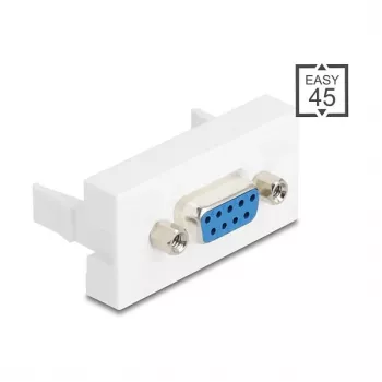 Sieninė VGA jungtis DELOCK 81556, kištukinė–kištukinė, balta, ABS, 45×22,5×17,4 mm