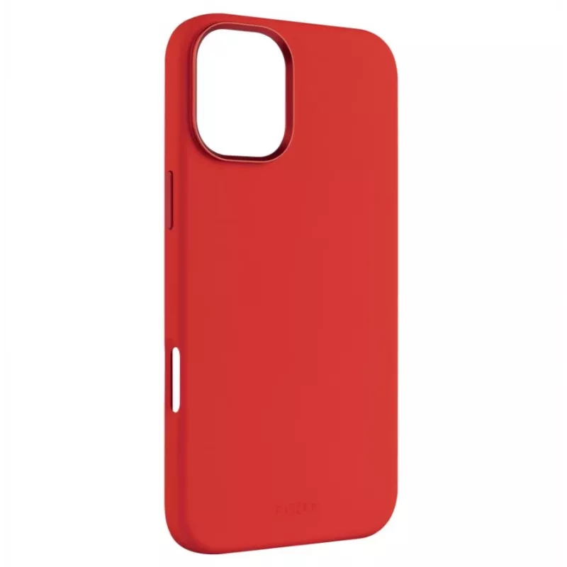 Galinis dangtelis FIXED, skirtas Apple iPhone 16 Plus — MagFlow skystas silikonas, raudonas