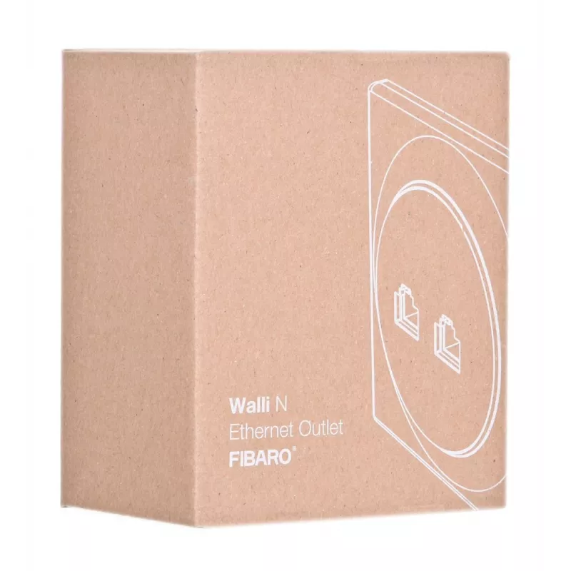 Fibaro Walli N lizdas 2 x RJ-45 Baltas