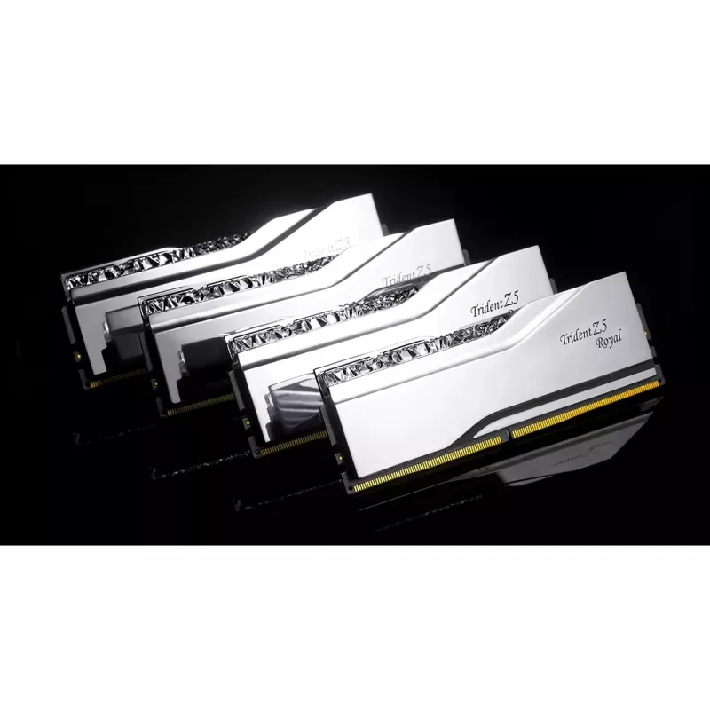 DIMM 48 GB DDR5-7200 (2x 24 GB) Dual-Kit, atmintinė sidabrinė, F5-7200J3646F24GX2-TR5S, Trident Z5 Royal, INTEL XMP