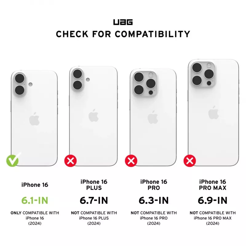 Urban Armor Gear Civilian mobiliojo telefono dėklas 15.5 cm (6.1) Dėklas Juodas