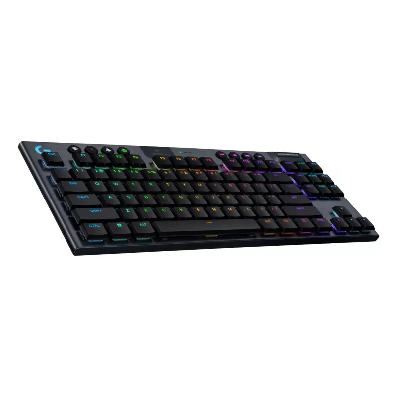 Logitech G G915 X - Klaviatūra - LIGHTSPEED - TKL - Foninis apšvietimas - Belaidė - Bluetooth 5.0, 2.4 GHz, USB - QWERTY - Nordic (danų/suomių/norvegų/švedų)