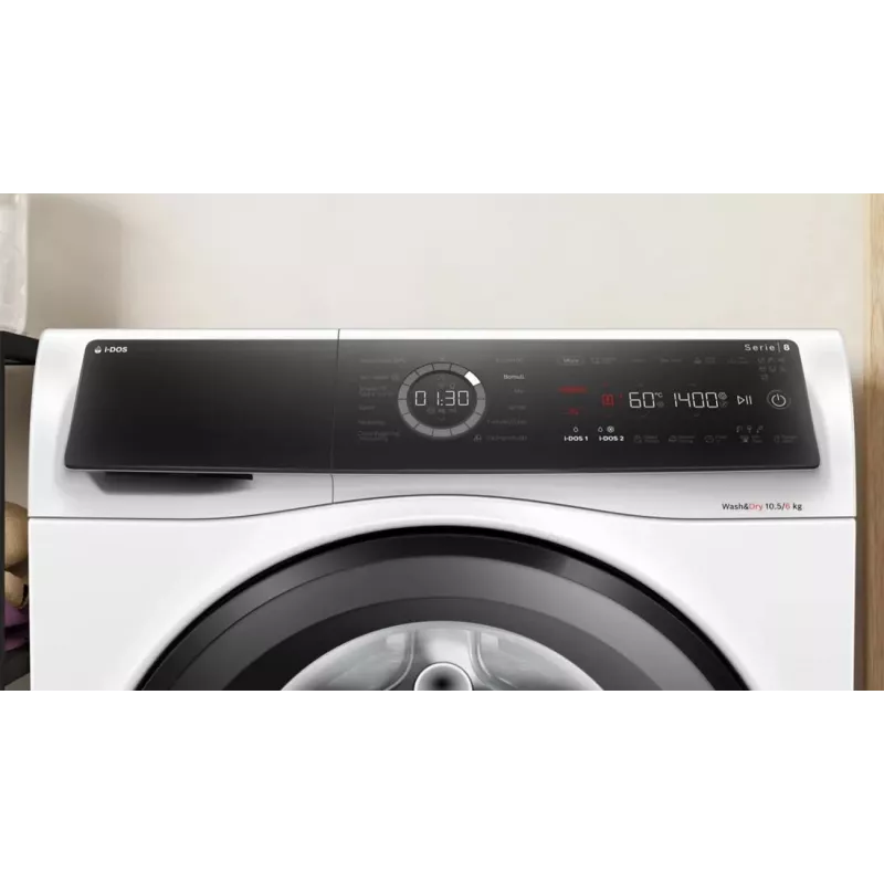 Bosch WNC254A0SN skalbimo mašina su džiovykle 10,5 kg / 6 kg 1400 aps./min.