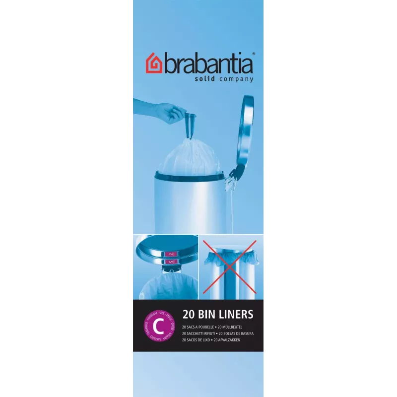 Šiukšlių maišeliai Brabantia C 12 L 240 vnt.