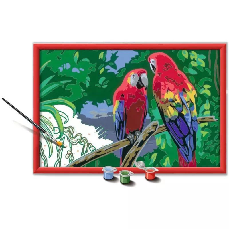 Ravensburger Malen nach Zahlen - Spalvingos papūgos