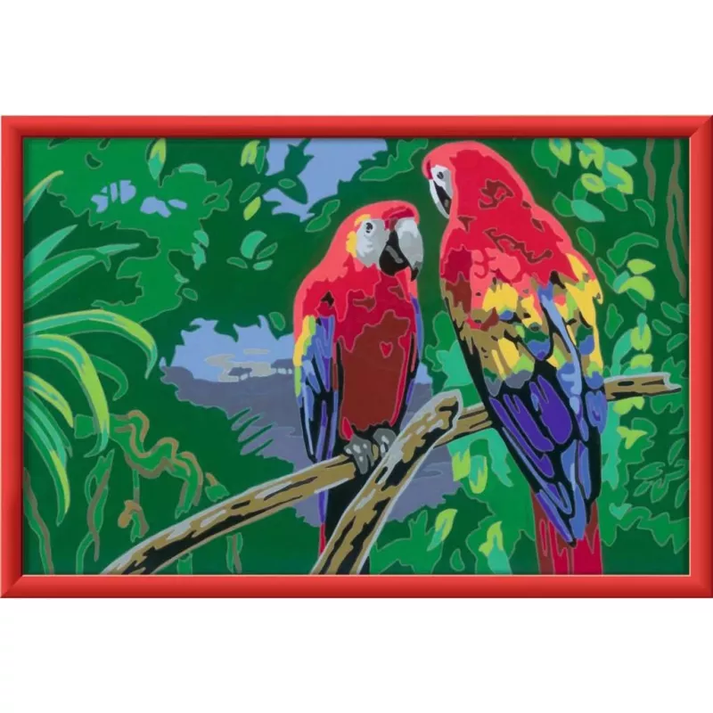 Ravensburger Malen nach Zahlen - Spalvingos papūgos
