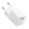 Baseus P10110909213-00 USB-C GaN5 mini 25W mains charger Balta