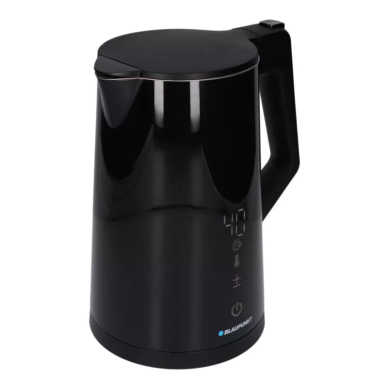Elektrinis virdulys BLAUPUNKT EKD601, 1,7 l, 2200 W, reguliuojamas 40–100 °C, juodas, nerūdijantis plienas