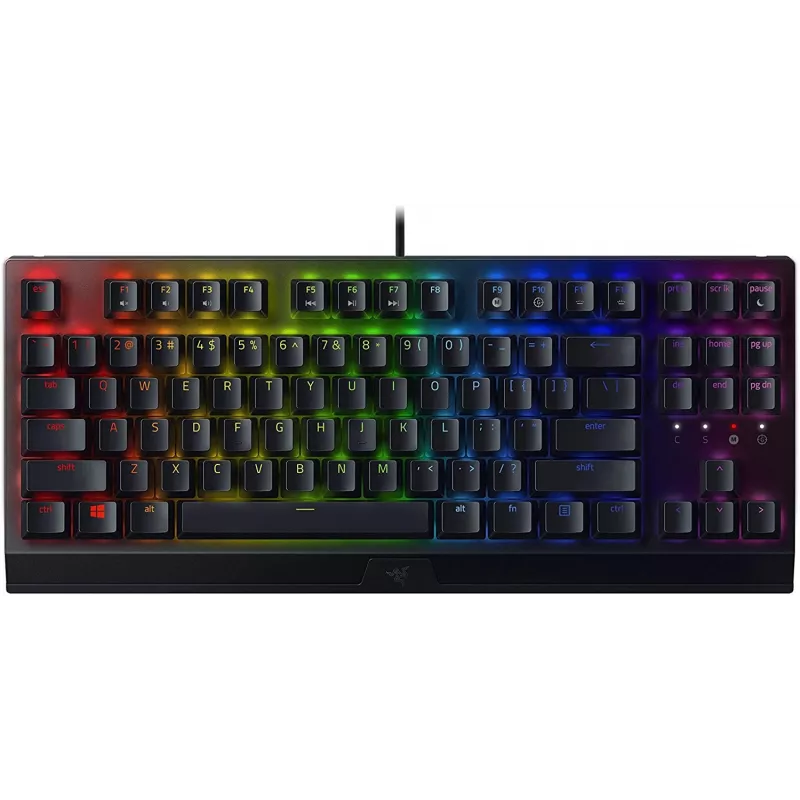 RAZER JuodaWidow V3 Tenkeyless Green Switch - US išdėstymo klaviatūra