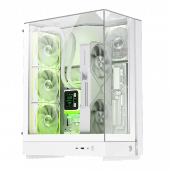 Gamemax Case | T20 WH | White | M-ATX | Power supply included No