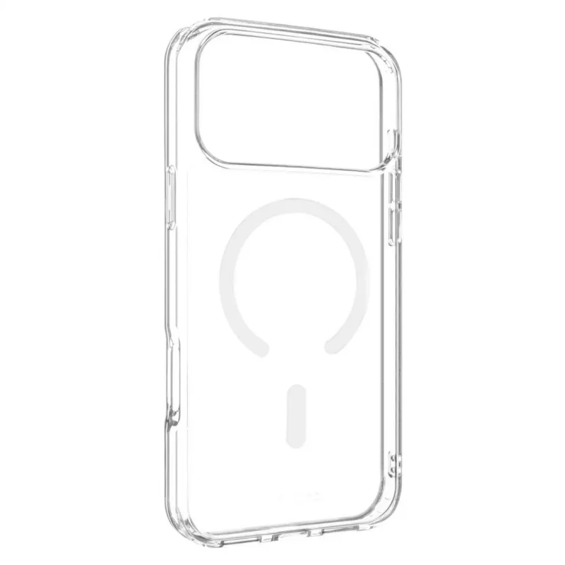Grūdinto stiklo ekrano apsauga FIXED MagPure, skirta Apple iPhone 17 Pro Max — skaidri, tiksliai pritaikyta, išsaugo jutiklinį jautrumą