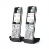 Gigaset COMFORT 500HX duo Analoginis/DECT telefonas su skambučio numerio atpažinimu, juodas, sidabrinis