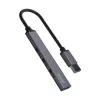 USB šakotuvas SAVIO AK-70, 7 prievadų USB 3.0, 4 naudojami prievadai, USB Type-A pagrindinis, 5 Gbit/s perdavimas, garantija 2 metai