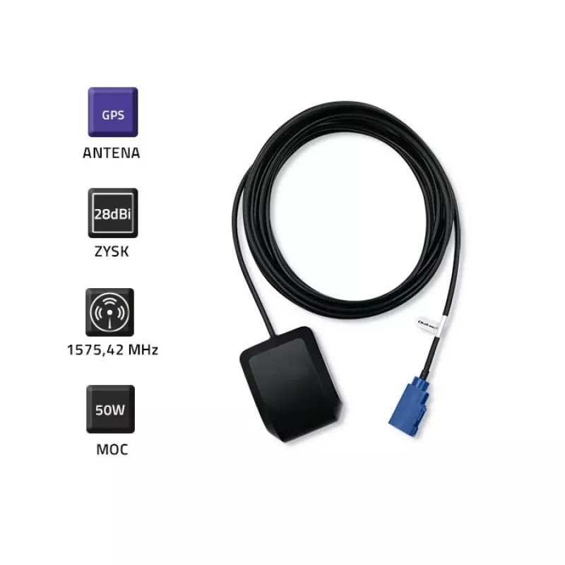 Lauko GPS antena QOLTEC 57038 28 dBi – didelio stiprinimo išorinė antena GPS signalui priimti