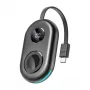 Belaidis indukcinis įkroviklis Joyroom JR-W09 3W su USB-C kabeliu, skirtas Apple Watch, juodas