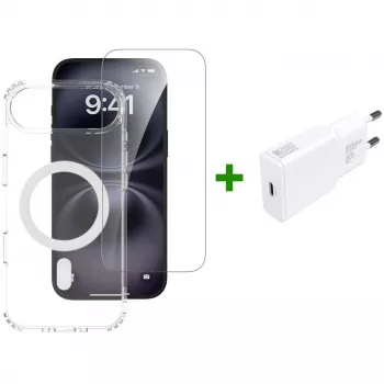 4smarts mobiliojo telefono dėklas Border Transparent White, skirtas iPhone 17 Air