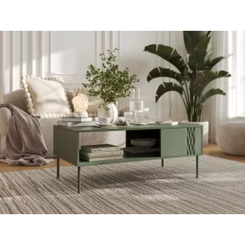 Cama TRESSE suolas / staliukas 110x60x40 matinis žalias
