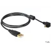 USB laidas DeLOCK USB2.0 1 m Micro-USB B juodas