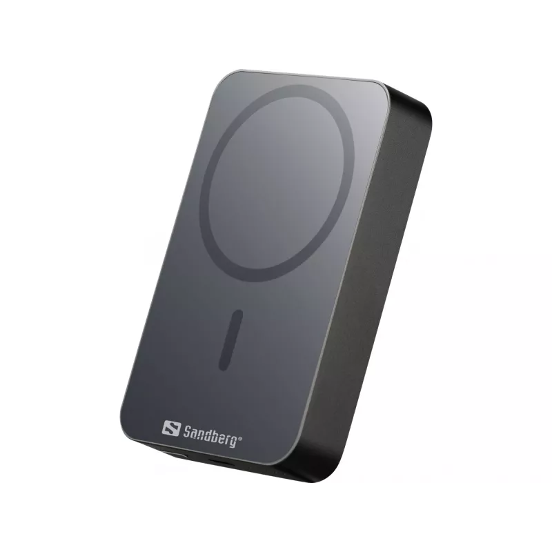 Nešiojamas įkroviklis Sandberg Mag Wireless Powerbank 10000 ALU, 10000 mAh