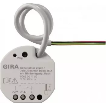 GIRA 506200 jungiklio / žaliuzių pavaros mechanizmas 2f/1f 16 A UP KNX Secure (506200)