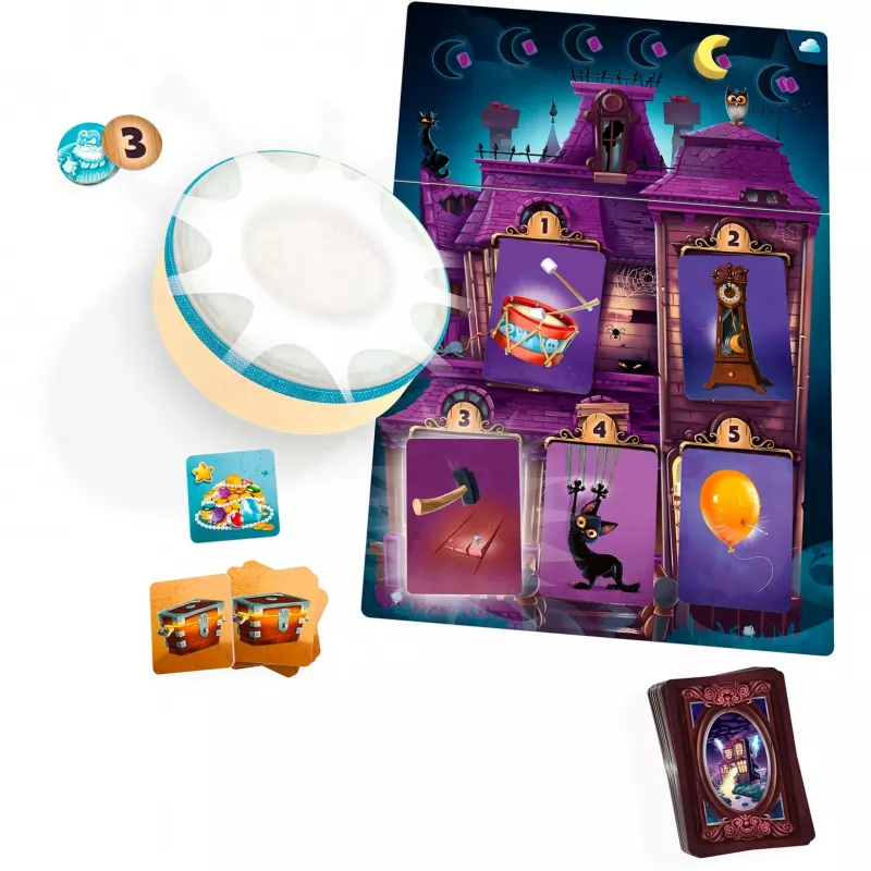 Mysterium Kids: kapitono Buh lobis, stalo žaidimas