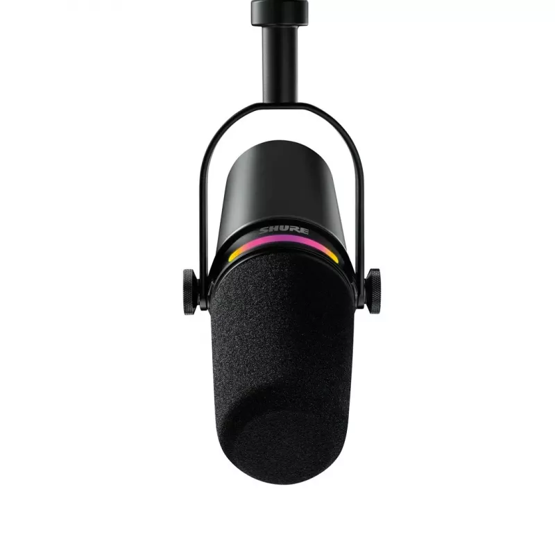 Shure MV7+-K - Paskaitų/vokalo mikrofonas su XLR/USB-C jungtimi, juodas