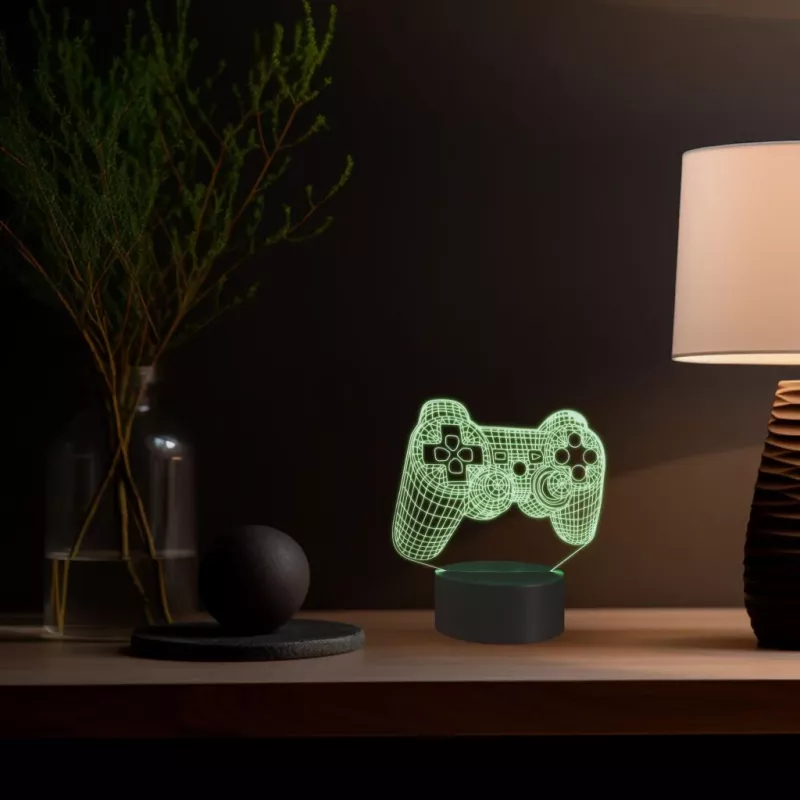Stalinė lempa MANTA SNL57RGB RGB 3D šviesos dekoracija, RGB LED, dekoratyvus 3D efektas