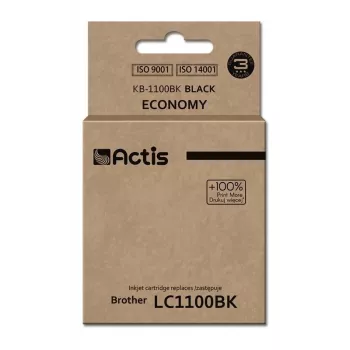 Actis KB-1100Bk rašalas (pakaitalas Brother LC1100BK/980BK; standartinis; 28 ml; juodas)