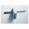 DIN bėgio optinio pluošto sujungimo skirstytuvas DIGITUS DN-96893 — kampinis, 6 SC DX / LC Quad, aliuminis, pilkas