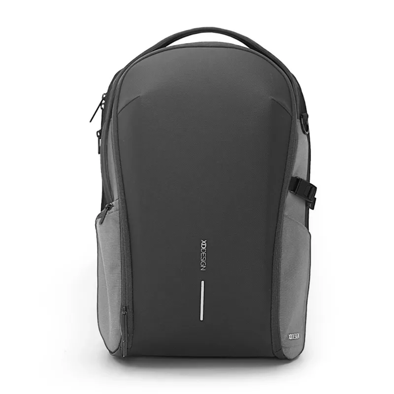 Kuprinė XDDESIGN Bizz pilka P705.932 — atspari vandeniui, lengva miesto kuprinė