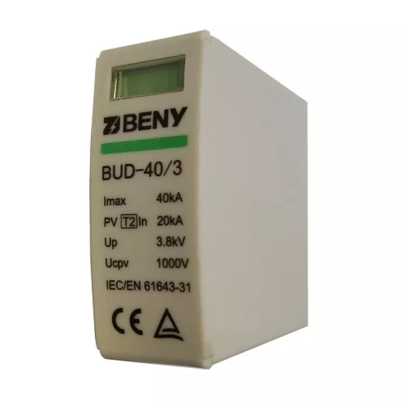 PV atsarginis SPD modulis, 1000V DC, 40kA, T2