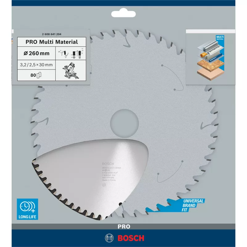 Diskinis pjūklo diskas Bosch 2608641204 26 cm 1 vnt.