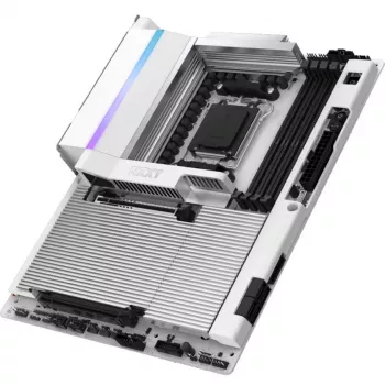 NZXT N9 X870E Balta AM5 DDR5 ATX pagrindinė plokštė