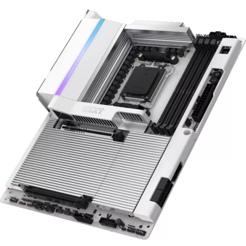 NZXT N9 X870E Balta AM5 DDR5 ATX pagrindinė plokštė