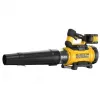 Rankinis lapų pūstuvas DeWalt DCMBL777X1-QW — bešepetėlis variklis, 21,5 m³/min, 258 km/h, 9 Ah baterija, 3 greičio nustatymai, 3,2 kg