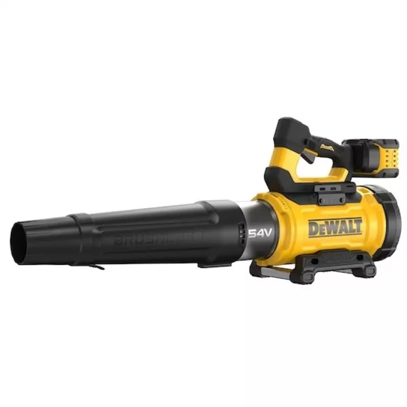 Rankinis lapų pūstuvas DeWalt DCMBL777X1-QW — bešepetėlis variklis, 21,5 m³/min, 258 km/h, 9 Ah baterija, 3 greičio nustatymai, 3,2 kg