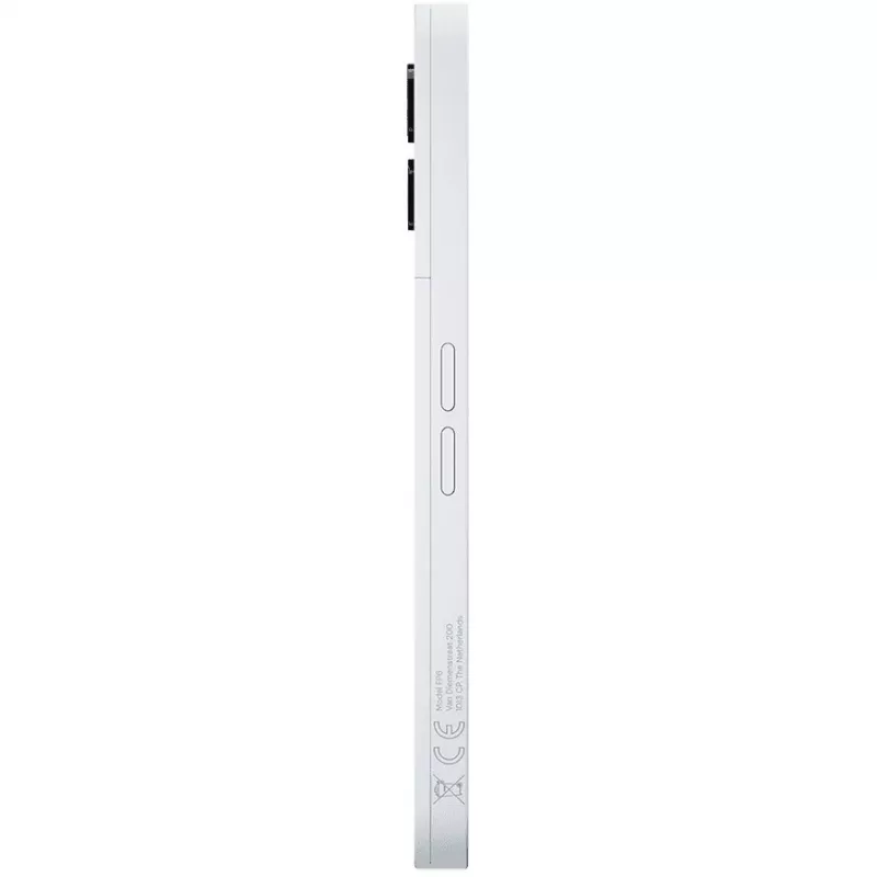 „Fairphone The“ (6 karta) 16 cm (6,31 inch) dviejų SIM kortelių „Android 15“ 5G USB Type-C 8 GB 256 GB 4415 mAh balta