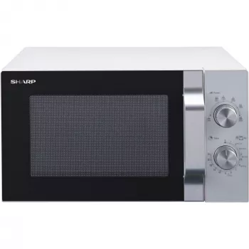 Sharp R204WA mikrobangų krosnelė Sidabrinė, Balta Atskira mikrobangų krosnelė Pastatoma ant stalviršio 20 L 800 W