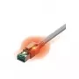 EasyLan DualBoot LED komutacinis kabelis Cat.6A (ISO/IEC), S/FTP, pilkas, 5,0 m, su LED identifikavimu