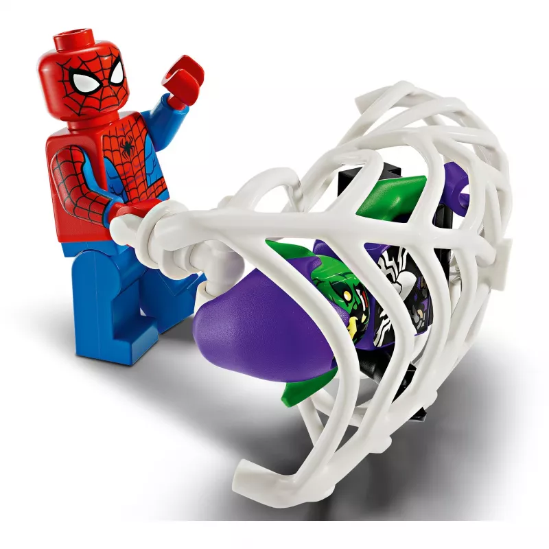 Lego Marvel 76279 Spider-Man lenktyninis automobilis ir Venom Green Goblin statomas rinkinys
